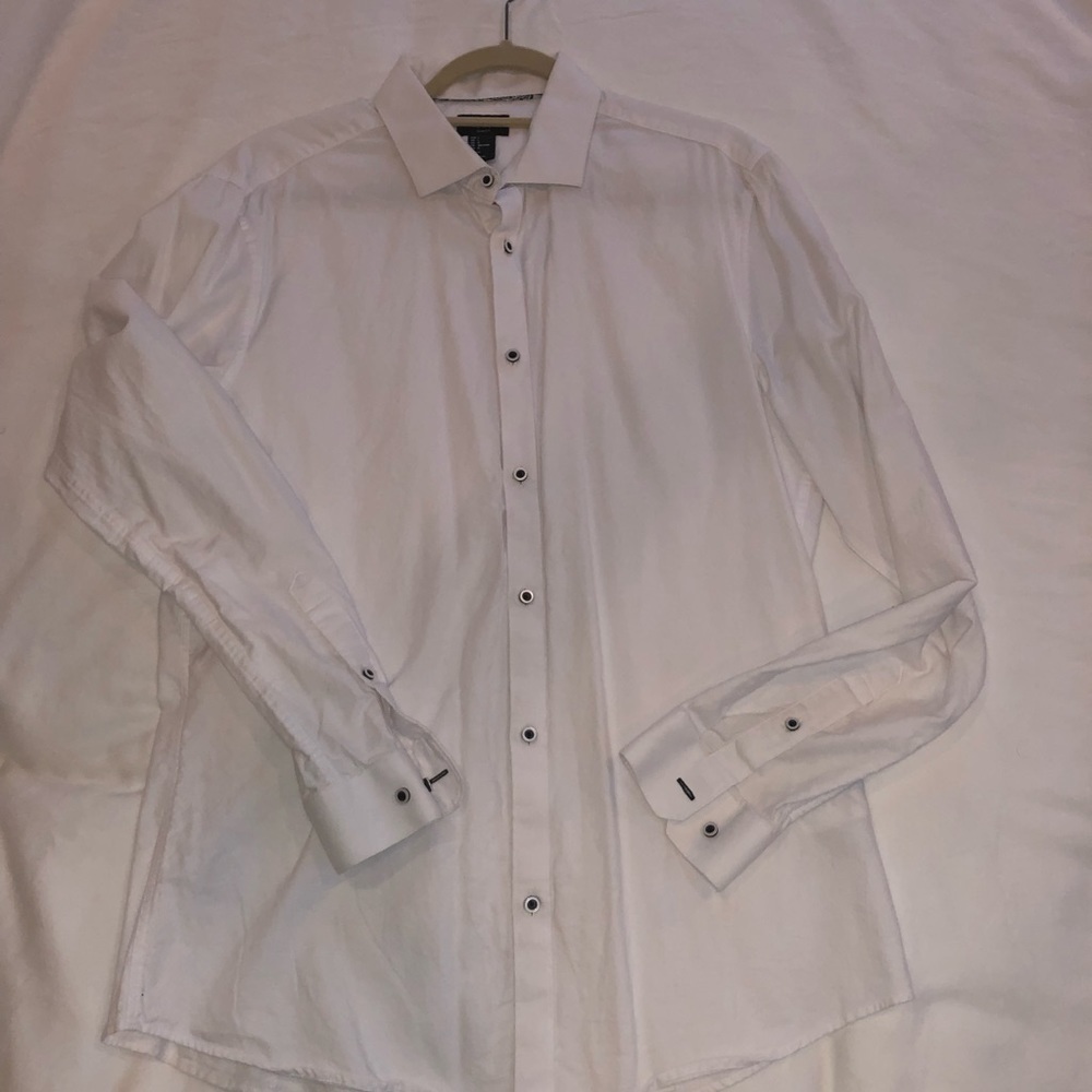 H&M White Long Sleeve Button Down